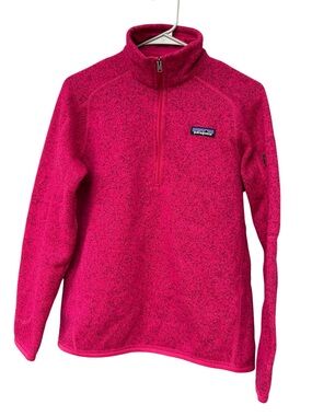 Patagonia Women's Half-Zip Better Sweater Fleece Pullover - Pink - Size Medium